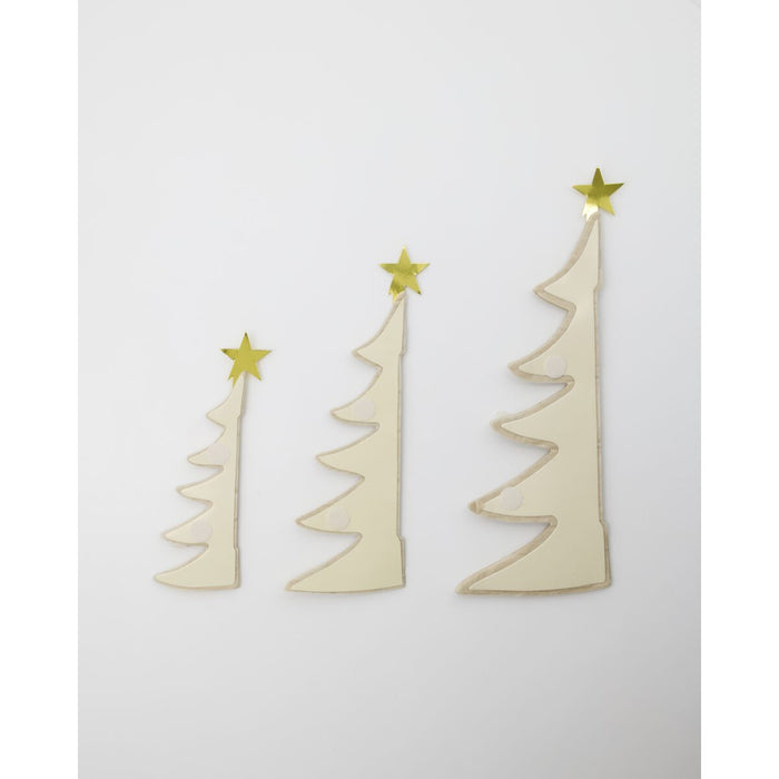 Pappa Jólatré ivory 3 stk