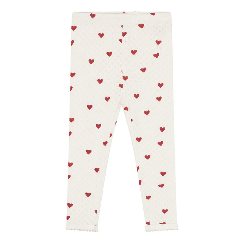 Leggings m/hjartamynstri