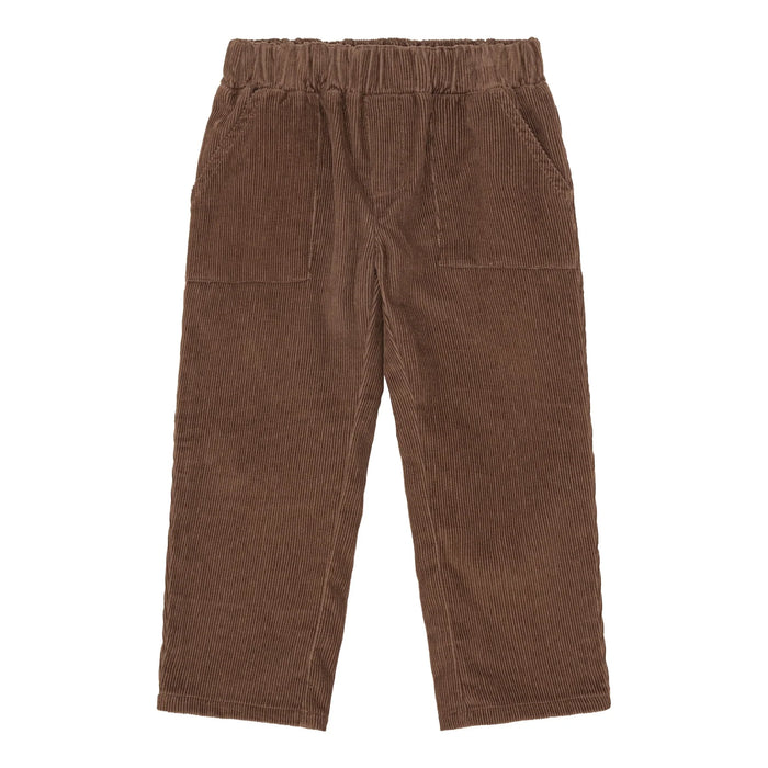 Buxur Flauel brúnar