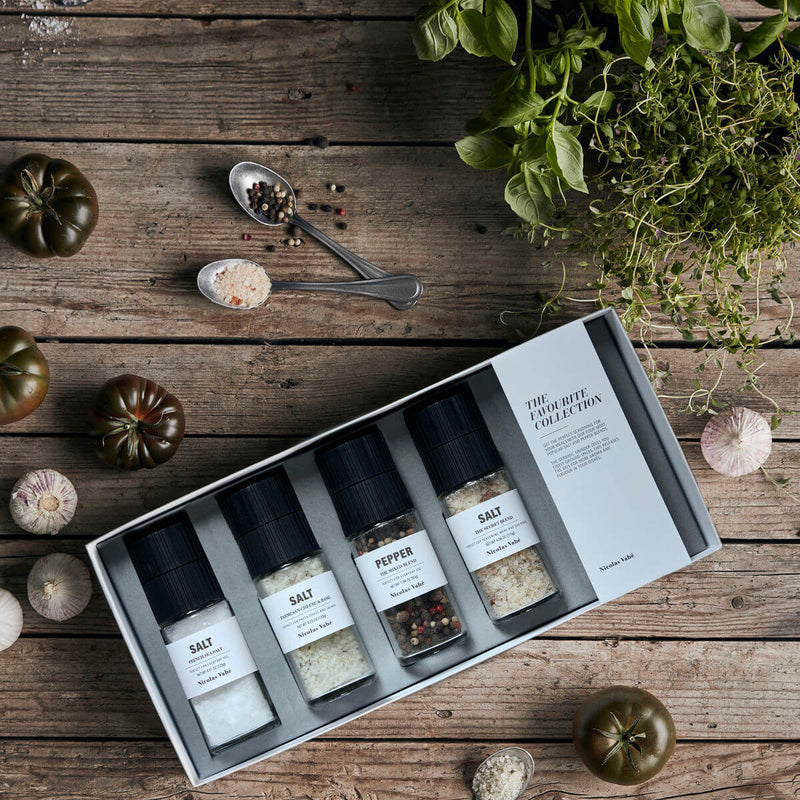 Gjafabox salt & pipar tegundir