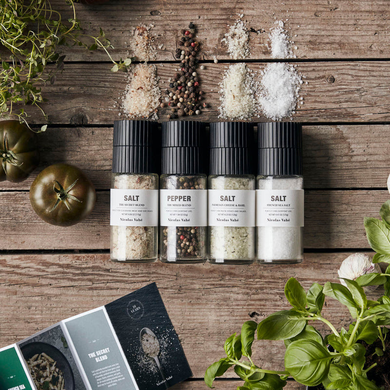 Gjafabox salt & pipar tegundir