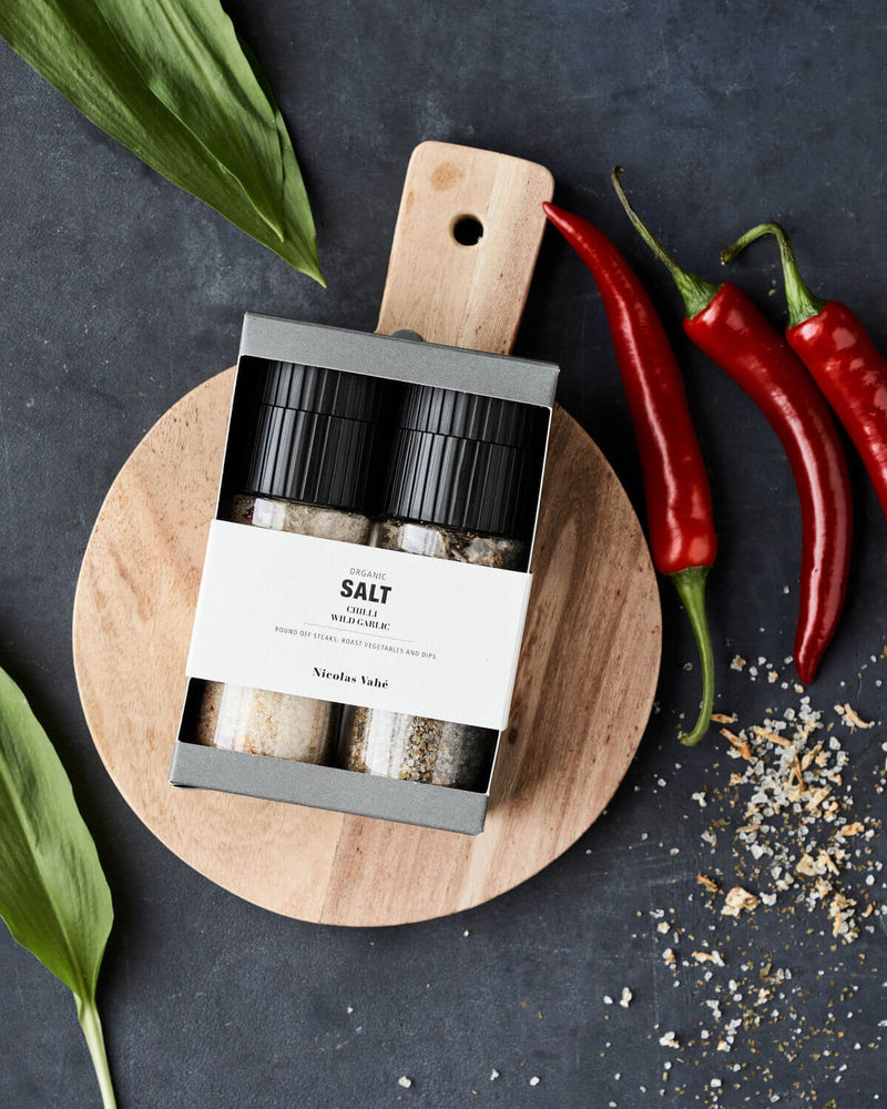 Gjafasett chilli salt & wild garlic