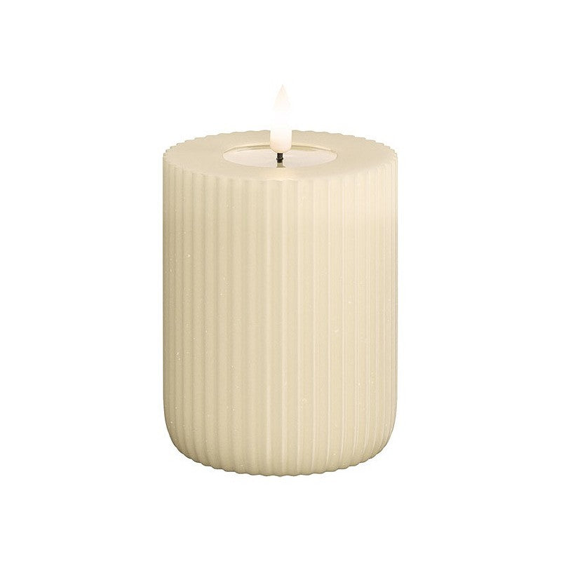Led kerti solid stripe creme