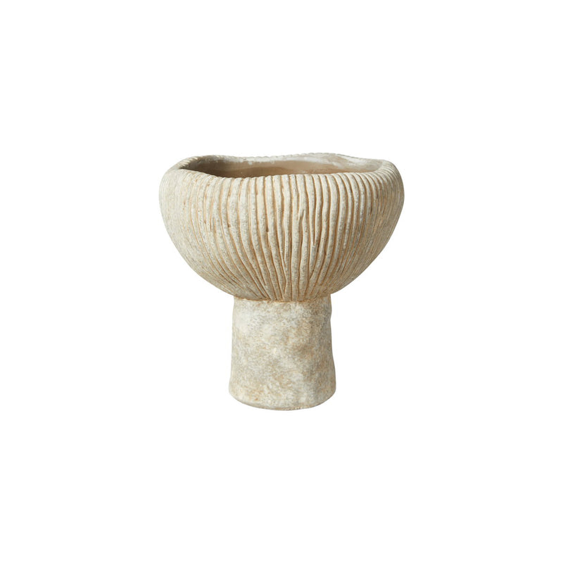 Vasi sement beige 2 stærðir