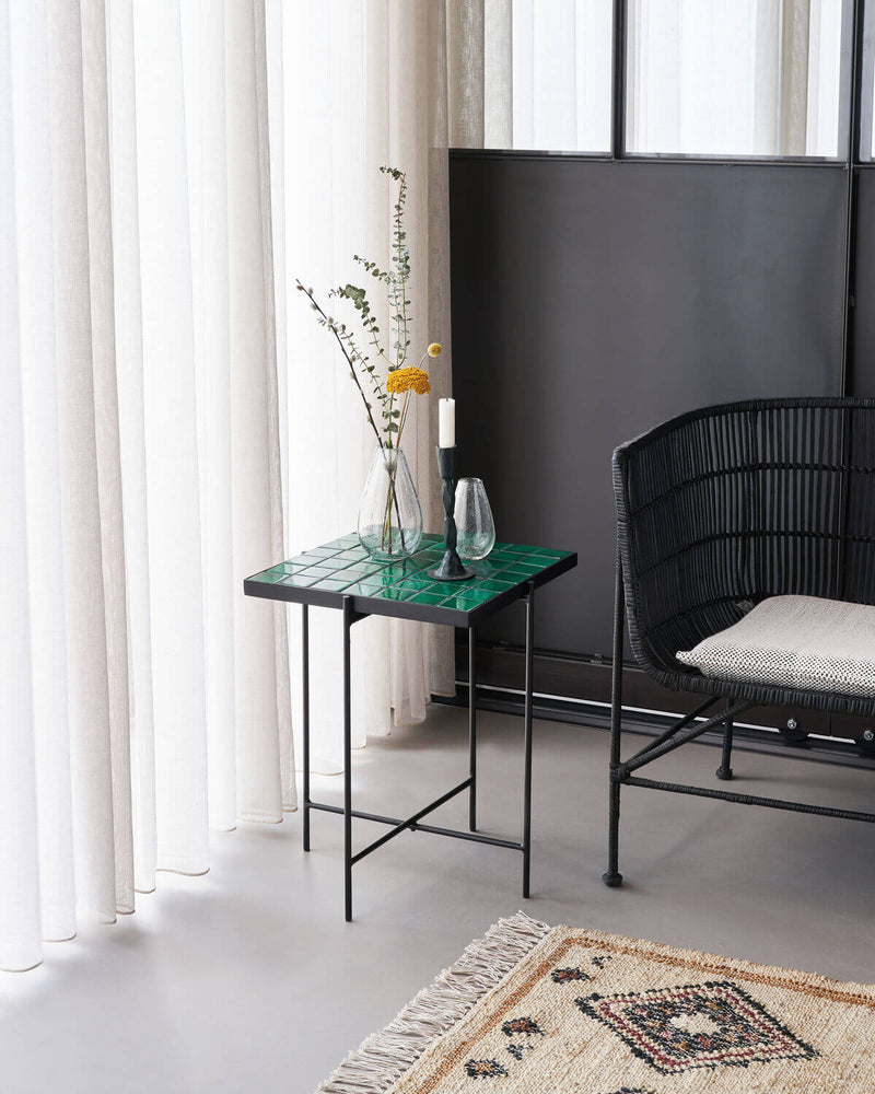 Hliðarborð kuna grænt