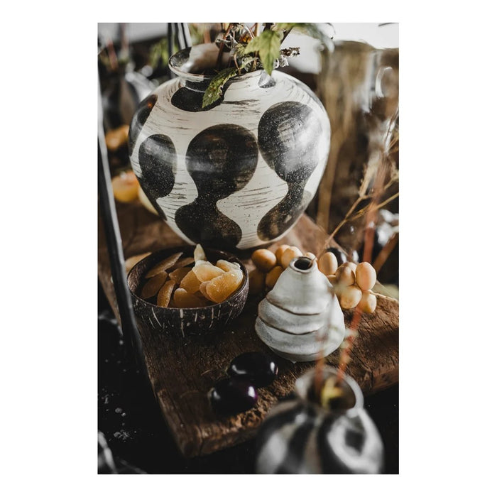 Vasi Get inked hvítur/svartur