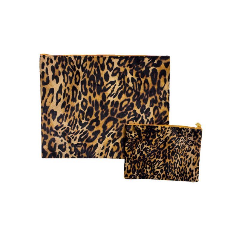 Snyrtitaska og veski Leopard