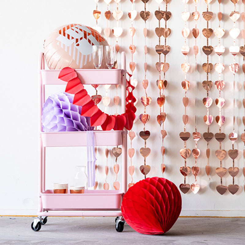 Bakgrunnur hjarta rosegold