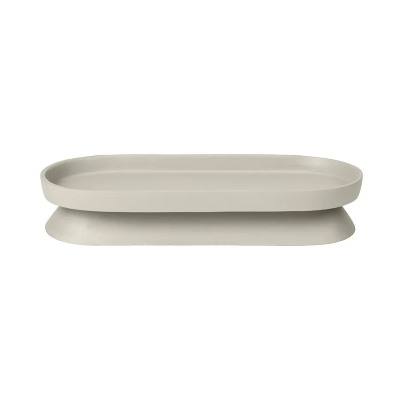 Kertadiskur á fæti oval