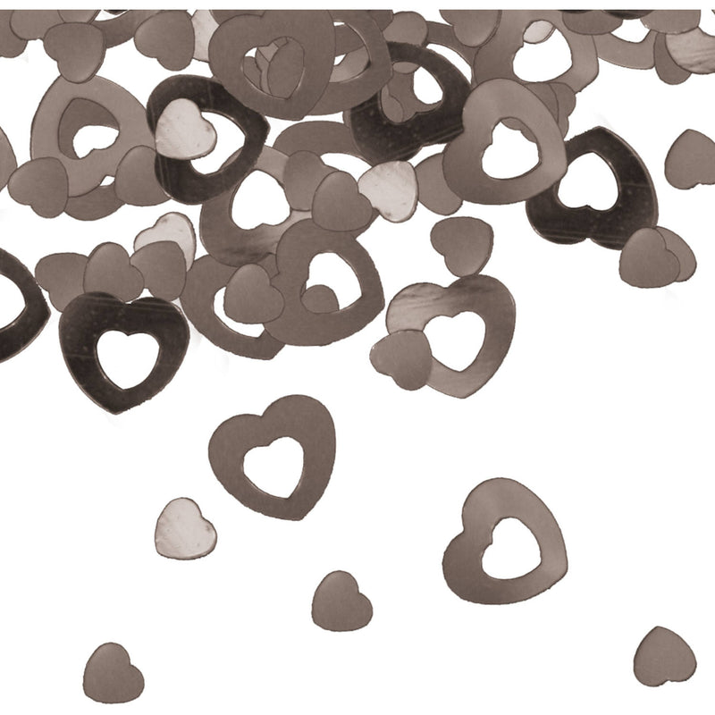 Confetti hjörtu silfur