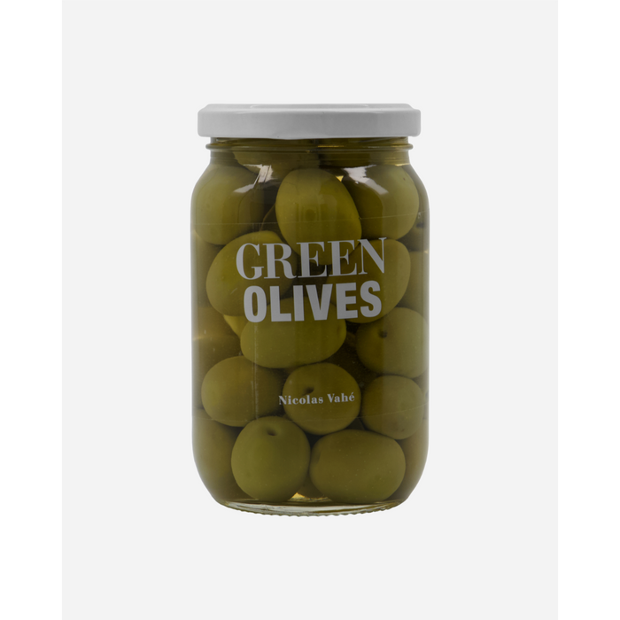 Ólífur grænar m/stein 370g