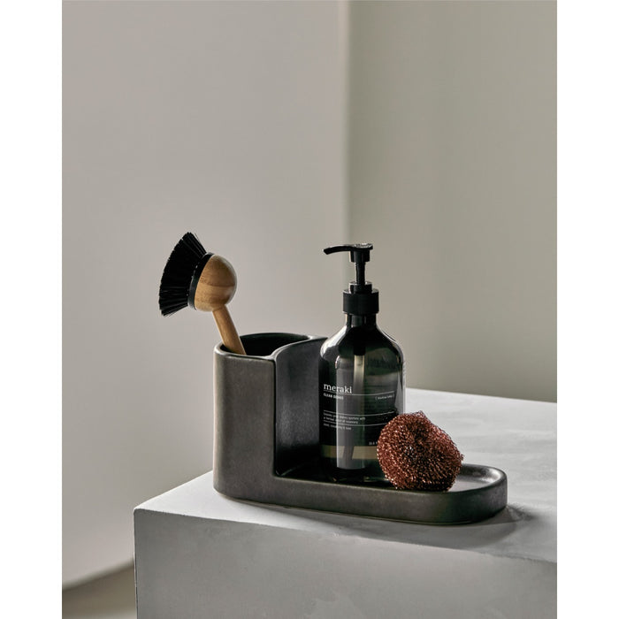 Bursta & sápuhaldari grár stór