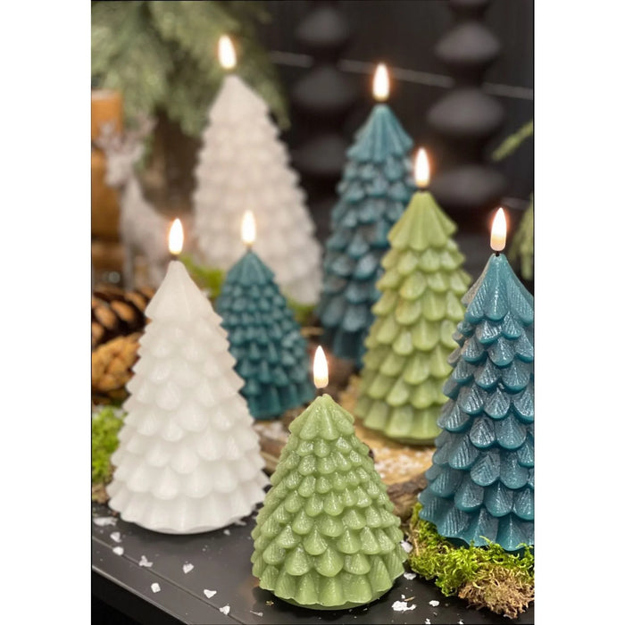 Led kerti jólatré grænt 2 stærðir