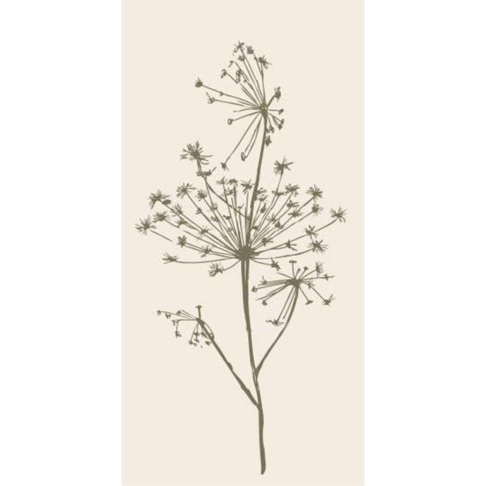 Servíettur græn blóm