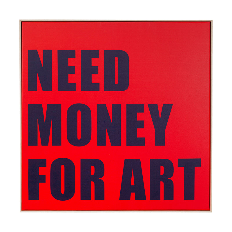 Mynd Need money 80x80cm