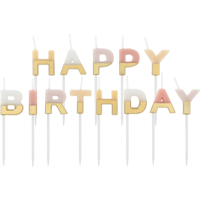 Kerti "happy birthday" pastel