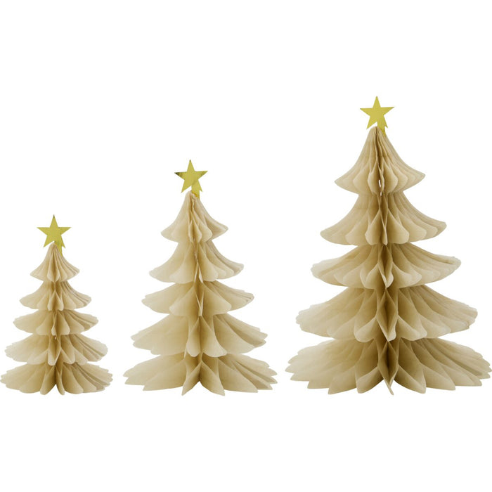 Pappa Jólatré ivory 3 stk