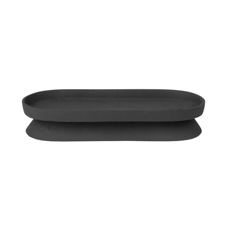 Kertadiskur á fæti oval