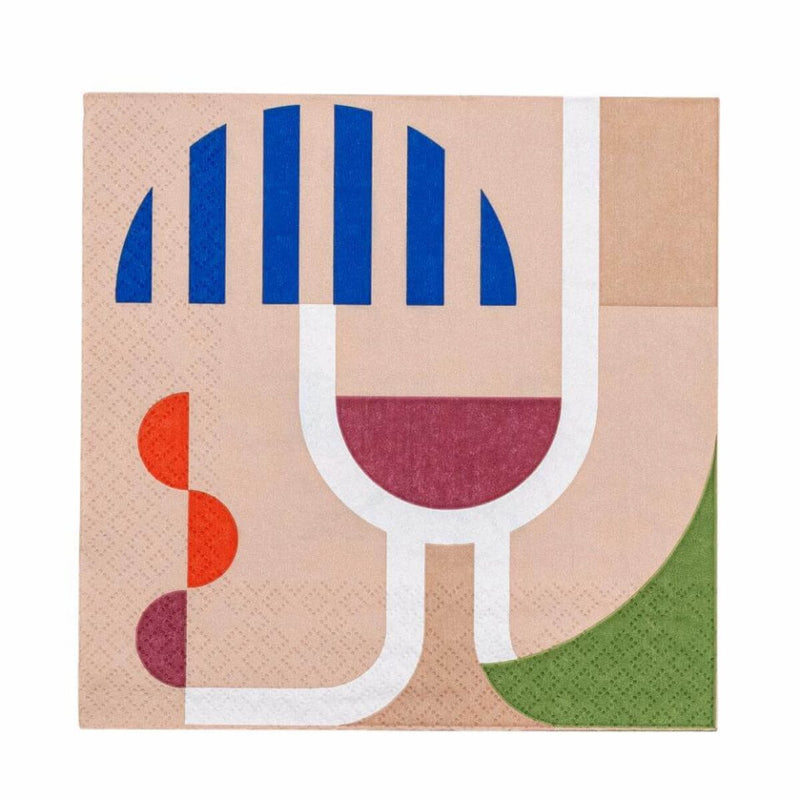 Servíettur wine 20 stk