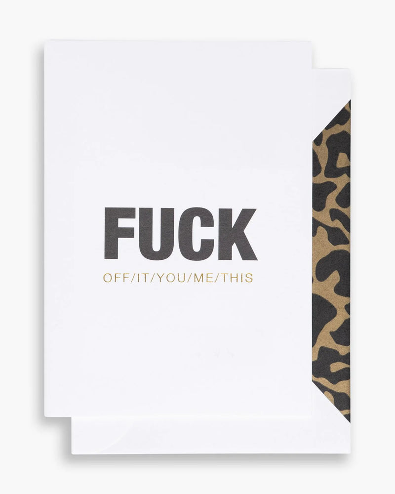 Kort Fuck off/you/me/this