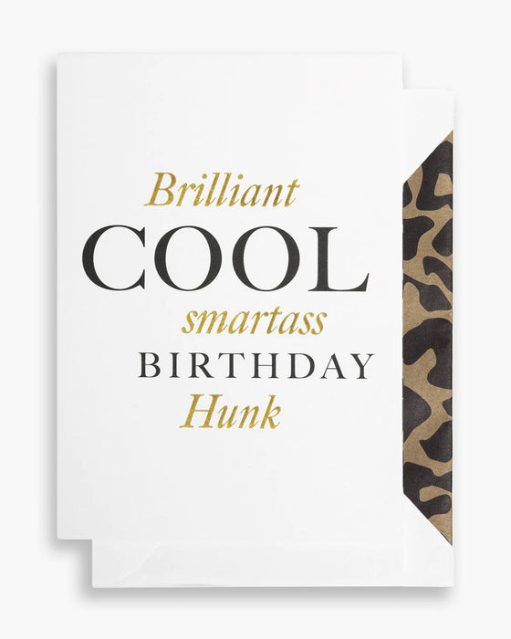 Kort Brilliant Cool Smartass Birthday Hu
