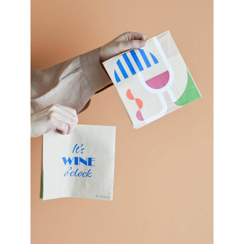 Servíettur wine 20 stk