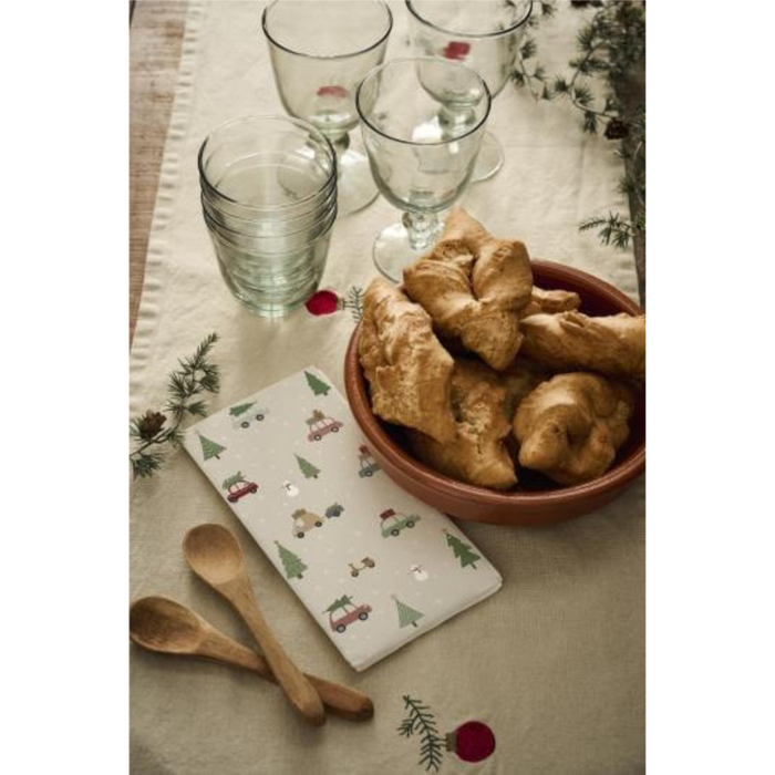 Servíettur Jólabílar