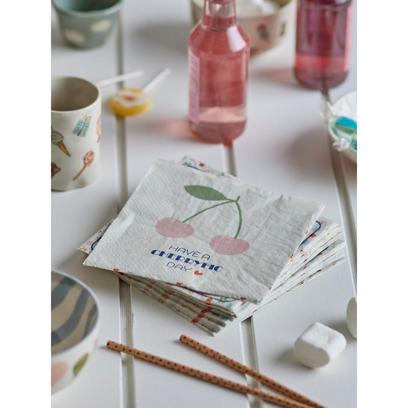 Servíettur Cherry
