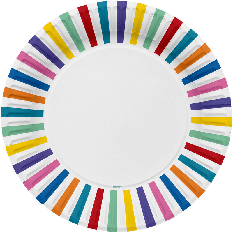 Pappadiskar Color pop 8 stk