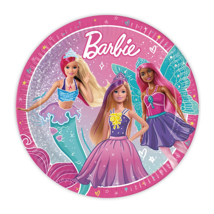 Pappadiskar Barbie 8 Stk