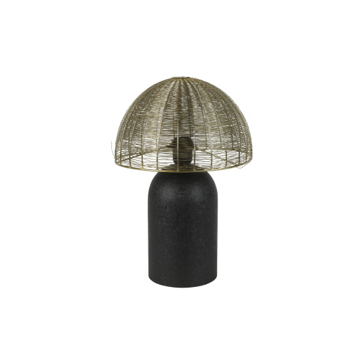 Borðlampi svartur/brass