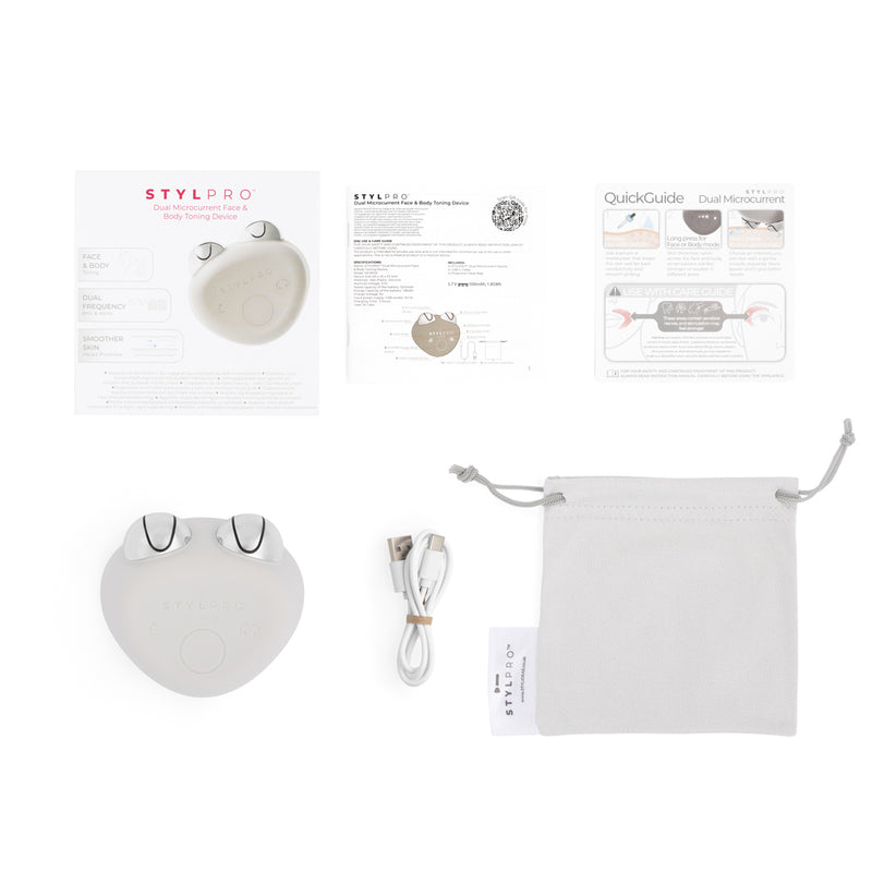 Dual microcurrent face & body toning