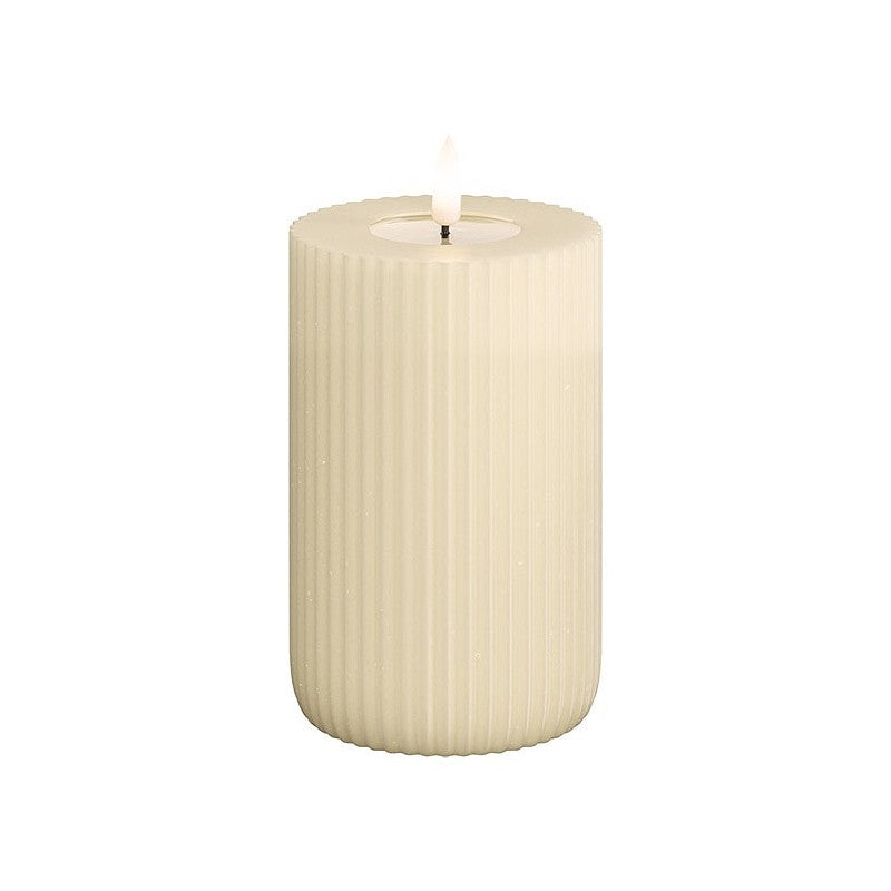 Led kerti solid stripe creme