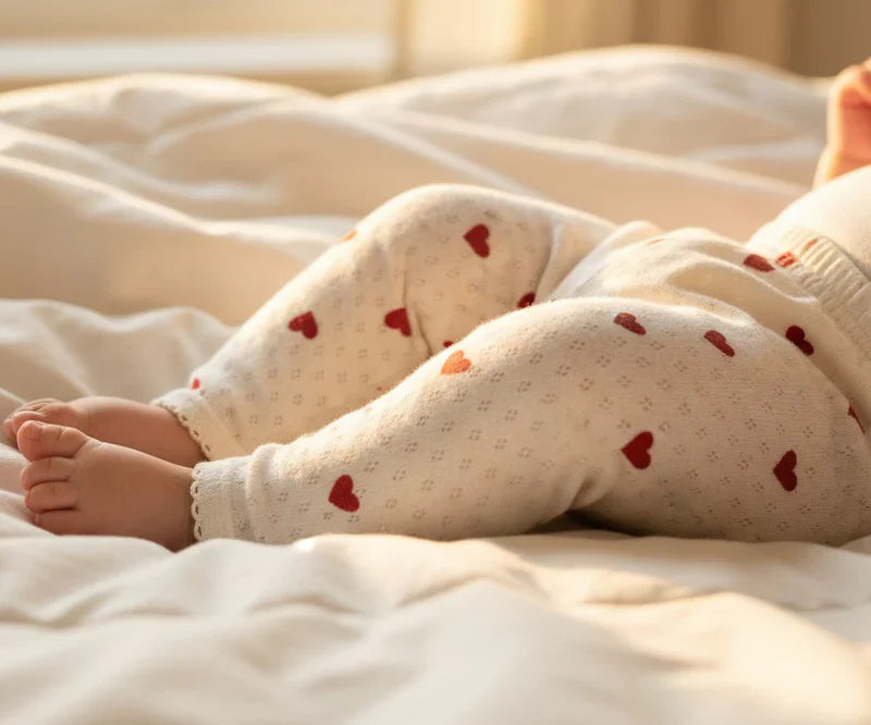 Leggings m/hjartamynstri