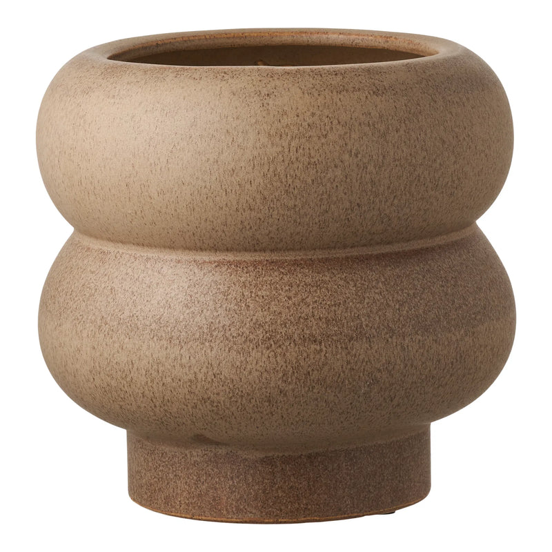 Blómapottur brúnn 19cm