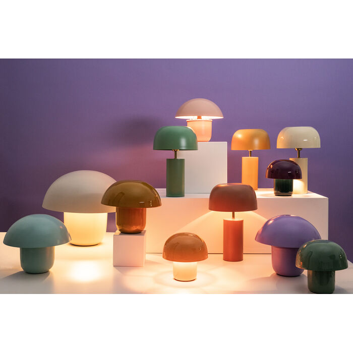 Borðlampi mushroom svartur