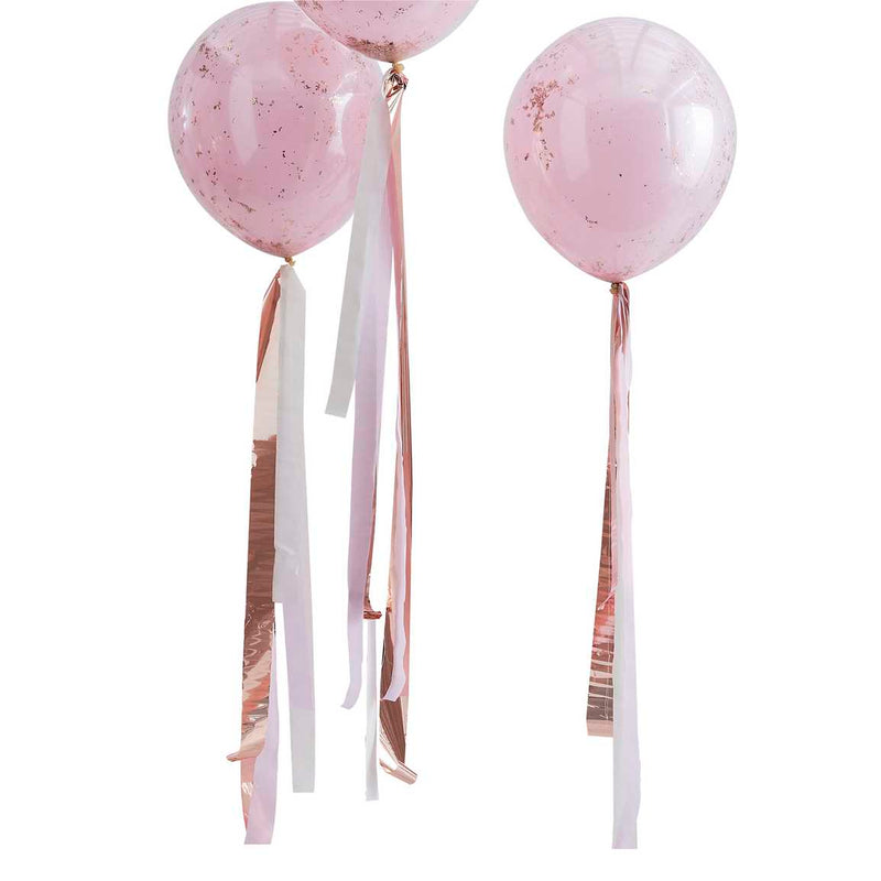 Blöðrur tails rosegold & bleikar