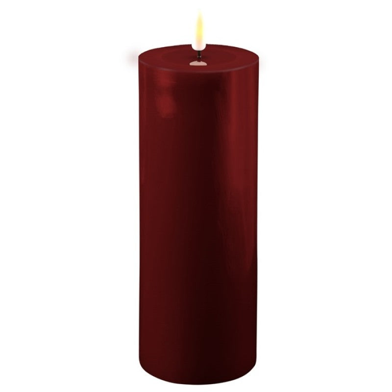 Led kerti rautt breidd 7,5cm