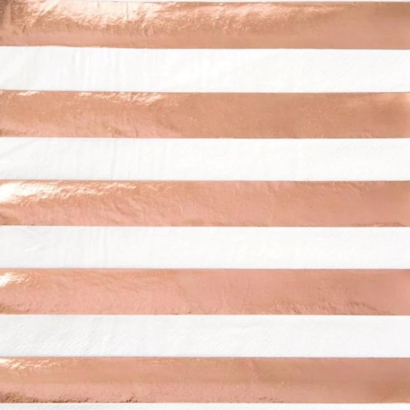 Servíettur rosegold/bleikar