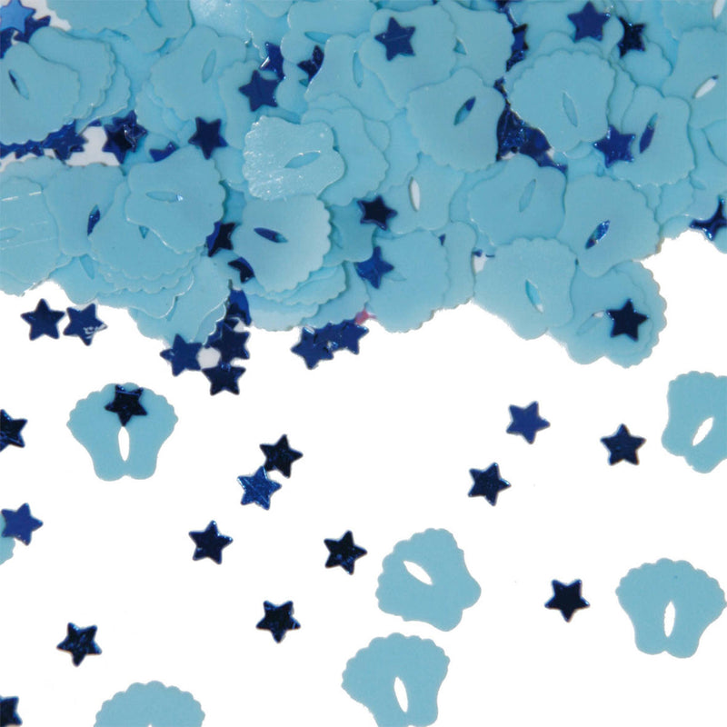 Confetti barnafætur bláir