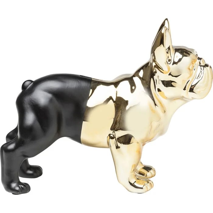 Sparibaukur bulldog svartur/gylltur