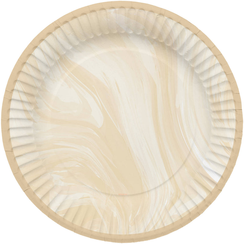 Pappadiskar marmara beige 23cm