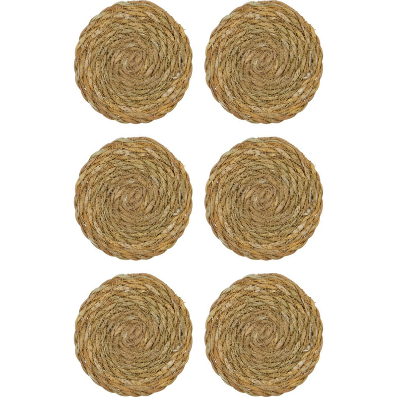 Glasamottur natur 6 stk