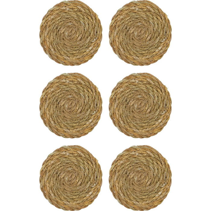 Glasamottur natur 6 stk