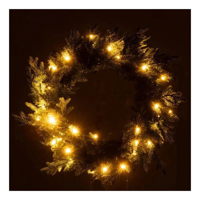 Grenikrans m/ljósum 60cm