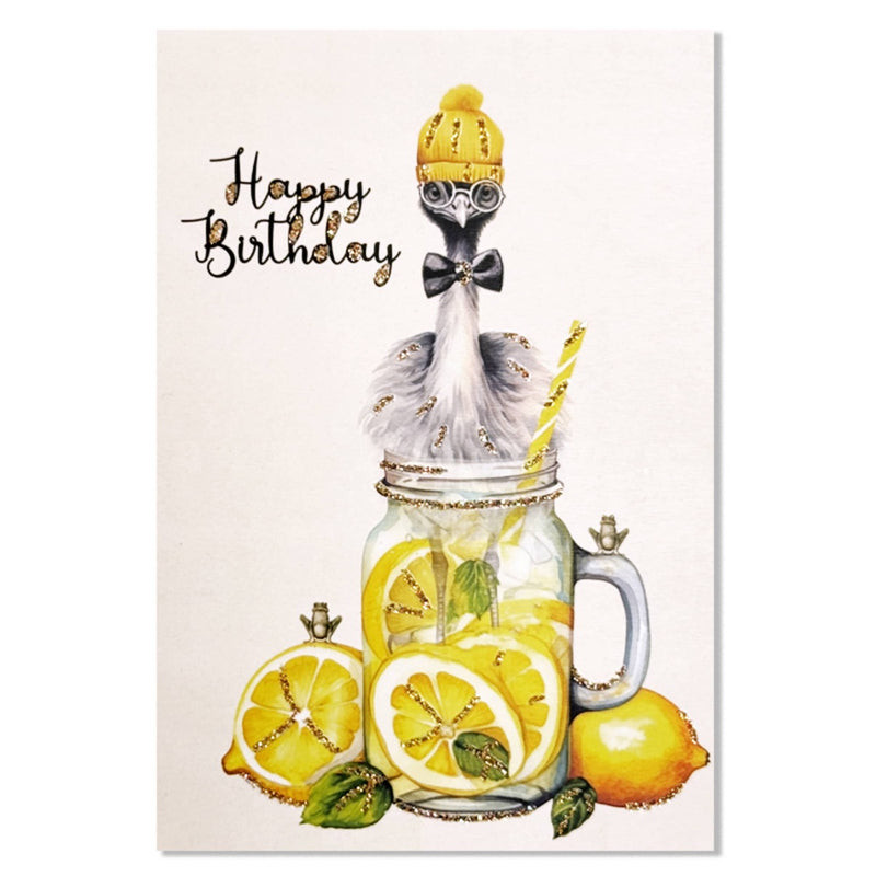 Kort happy birthday lemon