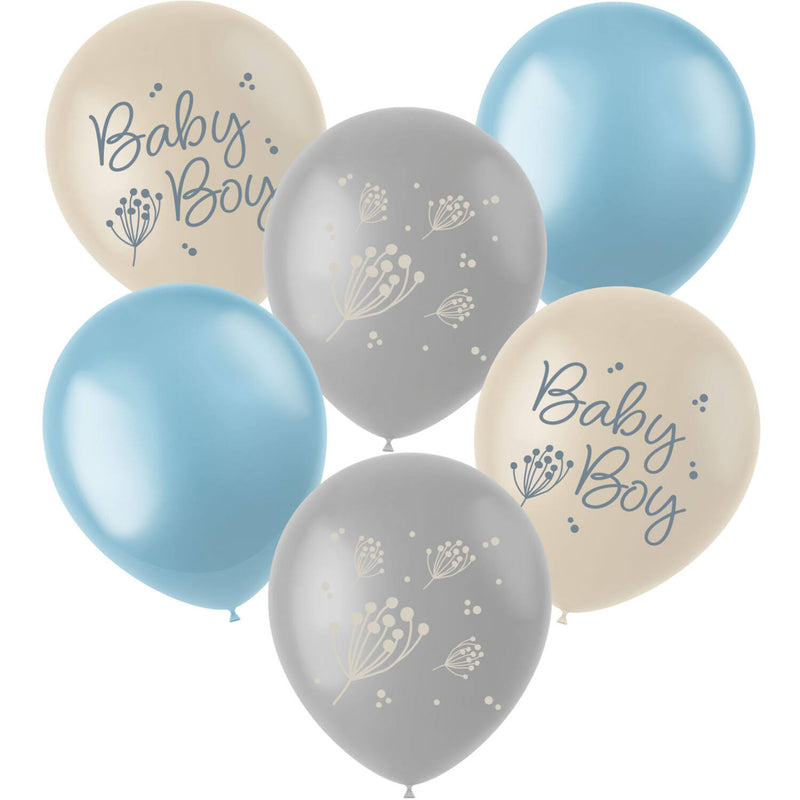 Blöðrur baby boy 6 stk
