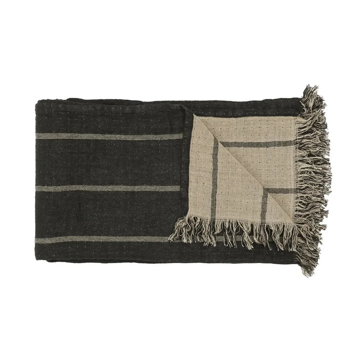 Teppi svart/beige 130x170cm