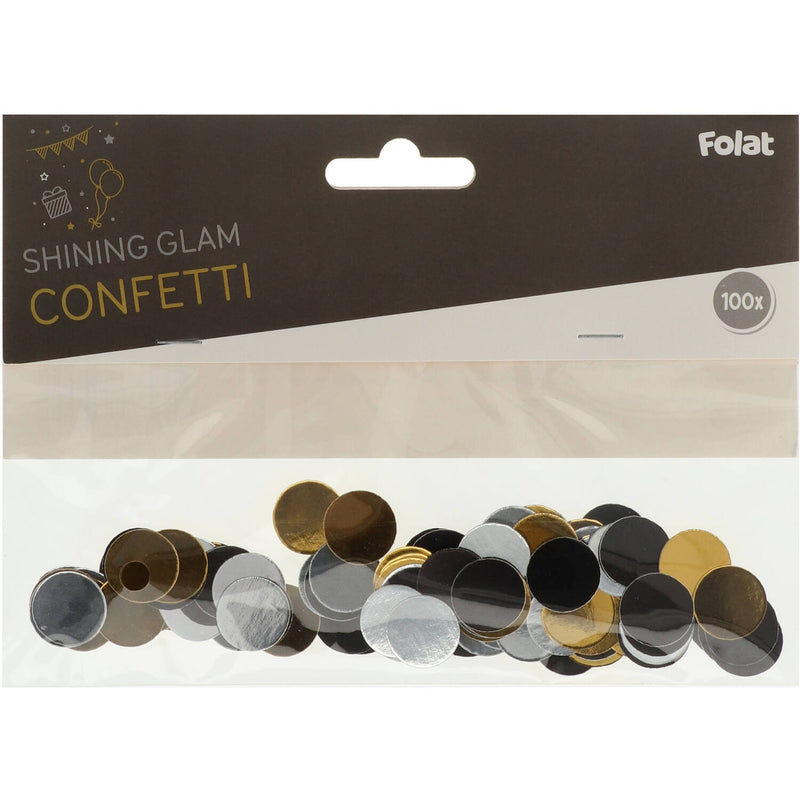 Confetti gull & silfur 100 stk