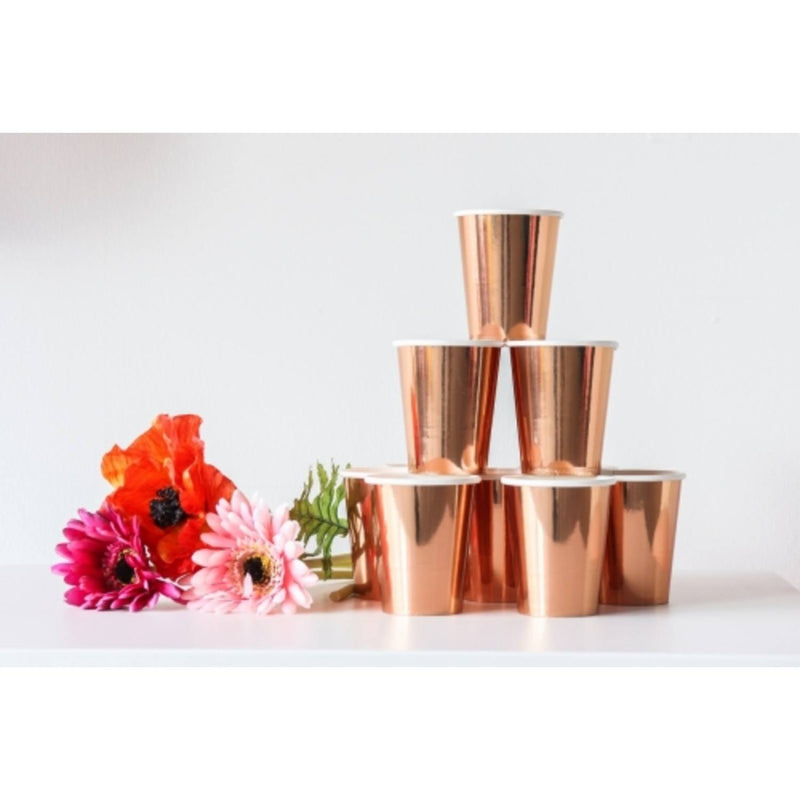 Pappaglös metallic 8 stk